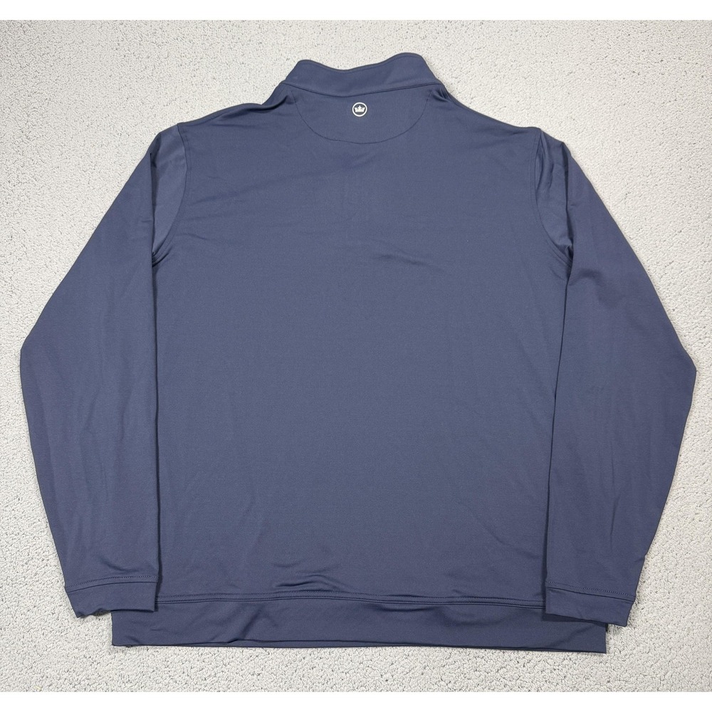 Peter Millar Pullover Mens 2XL Blue 1/4 Zip Long Sleeve Golf Performance Top - Picture 10 of 11